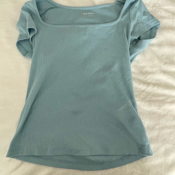 Old Navy Women's Light Blue Short Sleeve Tee - Picture 1 of 2